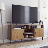 Hythe Wall Mounted TV Stand - Serene Walnut