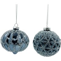Aurora, Blue Crystal Effect Bauble - Blue Aurora, Blue Crystal Effect Bauble - Blue