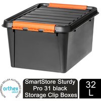 Orthex SmartStore Sturdy Pro Storage Clip Boxes, 14L, 32L or 50L - Black / 32l