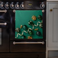 Christmas Greetings Kitchen Towel - White