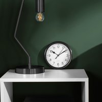 Basic Round Analogue Wall Clock - Black