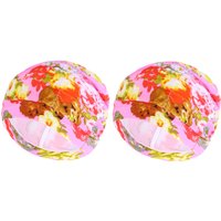 Bright Coloured Patterned Swimming Cap - Pink