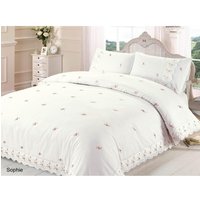 Sophie Laced Classical Duvet Cover Set - Yellow / Single