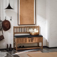 Schuhbank Shoe Storage Bench - Wooden Brown