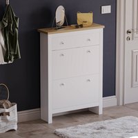 Arlington Shoe Cabinet - White