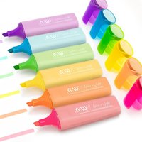 Pack of 6 Ashton and Wright ElectroLine Classic Highlighters - Pastel / Pastel