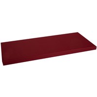 Water Resistant Bench Pad 4 Seater - Dark Red