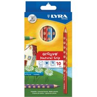 Groove Pencil 10 Piece Set - Multi Colour