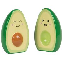 Happy Avocado Salt And Pepper Set - Green