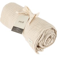 Lark Muslin Cotton Throw - Natural / 180cm