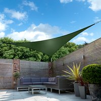 3m Triangle Waterproof Sun Shade Sail - Green