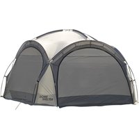 Dome Event Shelter with Two Sunshade Walls - Grey