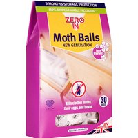 Zero In Moth Balls Linen Fragrance-30 Pack - White