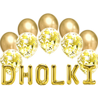 Balloon Bundle Dholki - Gold