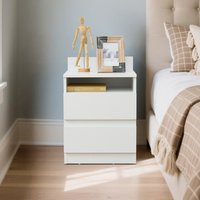 Luca Bedside Table - White