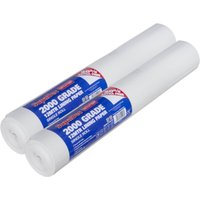 2 x 2000 Grade Lining Paper Walls Ceiling Paintable Wall Liner 12m - White