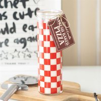 Fresh Baked Pizza Scented Tube Candle Fun Foodie Gift Decor - Red