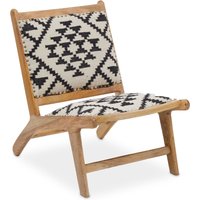 Cefena Berber Style Lounge Chair - Black