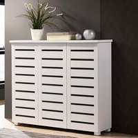 Essential Design Shoe Cabinet - White / 98.3cm