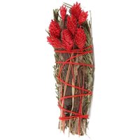 Something Different Yerba Santa Sage Rosemary Smudge Stick Wand - Red/Brown