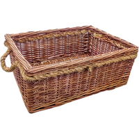 Cheltenham Rope Handle Wicker Basket - Brown
