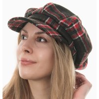 Tweed Baker Boy Cap Newsboy Hat Flat Cap Black Tweed - Black Tweed