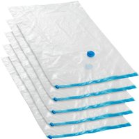 5 Vacuum Storage Bags - Transparent / L