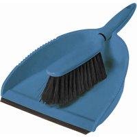 Greener Cleaner Soft Bristle Dustpan and Brush - Blue