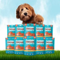 Better Natural Treats Dogs Chicken And Sweet Potato Sticks Box of 10 - Electric Turquoise