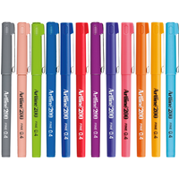 Artline 200 Fineliner Writing Pens - Assorted / 12