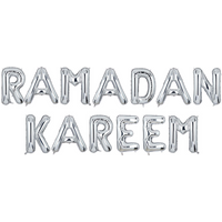 Ramadan Kareem Foil Balloons S - Silver