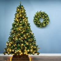 The Pre-lit Vanda Verde Fir Tree - Green / 6ft