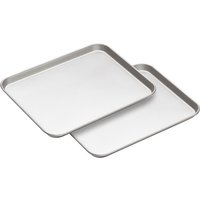 KitchenCraft Non-Stick Baking Tray Set - Grey - Grey / 38cm