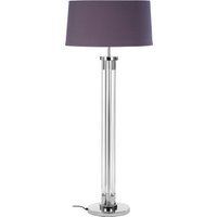 Skye Tall Acrylic And Tubular Base Floor Lamp - Grey