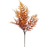 Artificial Autumn Hardy Fern Spray - Orange