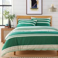 Miami Stripes Printed Duvet Set - Green / King
