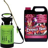 Pump Sprayer with 5L Dragons Blood For all Wheel Types, Paintwork, Glass - Black / 3l
