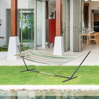 Outsunny Adjustable Hammock Stand - Black