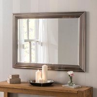 Dark Chrome Wall Mirror - Chrome / 76cm / 61cm