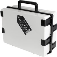 WestonBoxes A4-2-GO Portable Storage Box Carrier with 2 A4 Paper Storage Boxes - White