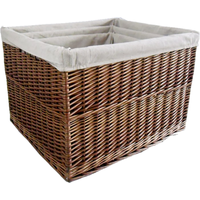 Set of 3 Somerset Rectangular Log Baskets - Brown