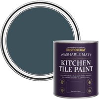 Rust-Oleum Kitchen Tile Paint Matt - Evening Blue 750ml - Blue