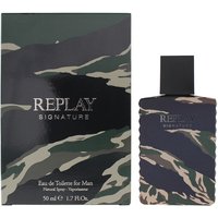 Replay, Replay Signature For Man Eau de Toilette 50ml - Green Replay, Replay Signature For Man Eau de Toilette 50ml - Green
