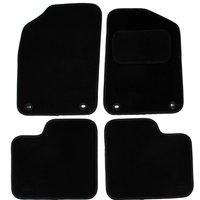 Fiat 500 2012 Onwards Black Carpet Car Mats 4pcs Set - Black