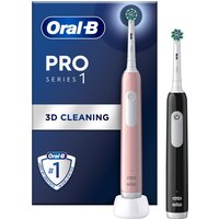 Oral-B Pro Series 1 Pink Black Electric Toothbrushes, - Pink