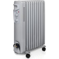 Futura, Free Standing Oil Filled Electric Radiator Heater with Thermostat - Grey Futura, Free Standing Oil Filled Electric Radiator Heater with Thermostat - Grey