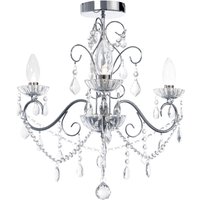 Vara Bathroom Chandelier - Chrome / 47.5cm