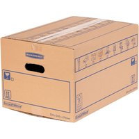 BANKERS BOX Cardboard Moving Boxes 39L Heavy Duty Double Wall Boxes - Light Brown / 15