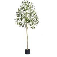 Artificial 152CM5FT Tall Decorative Olive Plant - Green