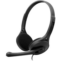 K550 Laptop Wired 3.5mm Headset with Microphone - Black
